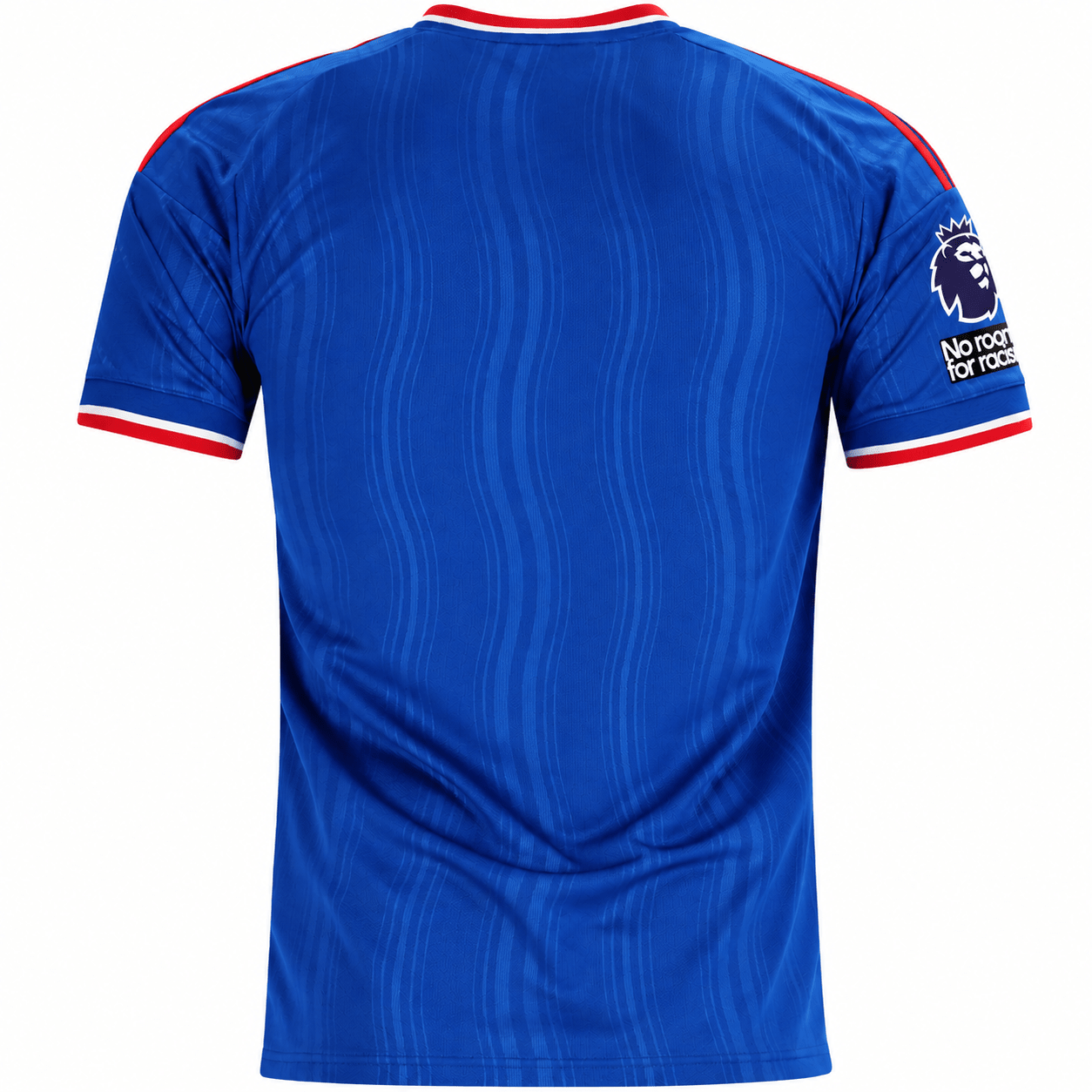 adidas Mens Manchester United JJ Gabriel Away Jersey w/ EPL + No Room For Racism Patches 26/27 (Blue) | SoccerWearhouse