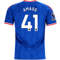 adidas Mens Manchester United Harry Amass Away Jersey w/ EPL + No Room For Racism Patches 26/27 (Blue)