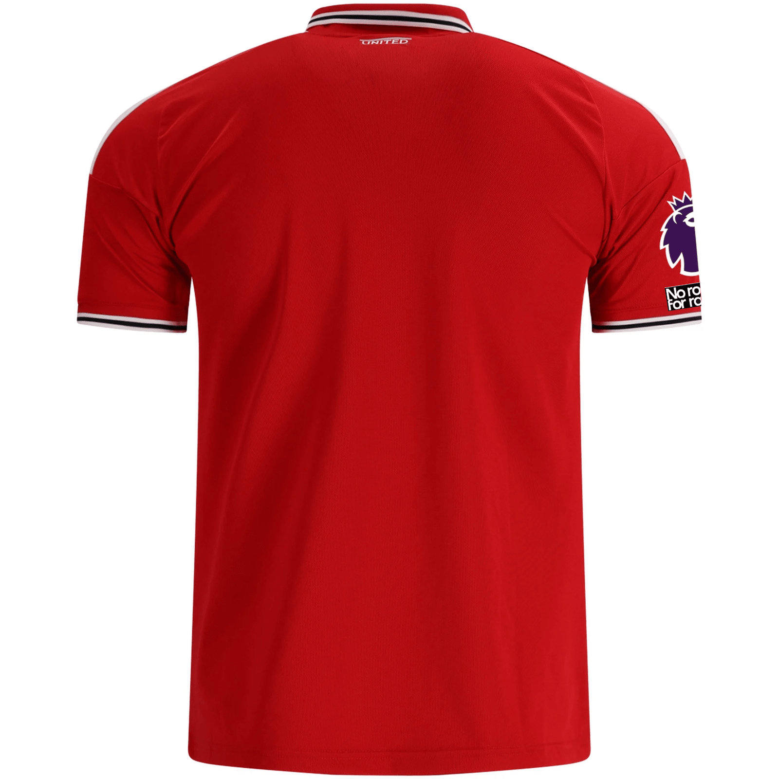 adidas Mens Manchester United Marcus Rashford Home Jersey w/ EPL + No Room For Racism Patches 26/27 (Red) | SoccerWearhouse