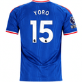 adidas Mens Manchester United Leny Yoro Away Jersey w/ EPL + No Room For Racism Patches 26/27 (Blue)