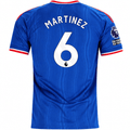 adidas Mens Manchester United Lisandro Martínez Away Jersey w/ EPL + No Room For Racism Patches 26/27 (Blue)