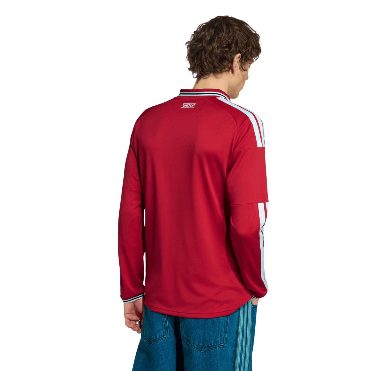 adidas Mens Manchester United Long Sleeve Home Jersey 26/27 (Red) | SoccerWearhouse
