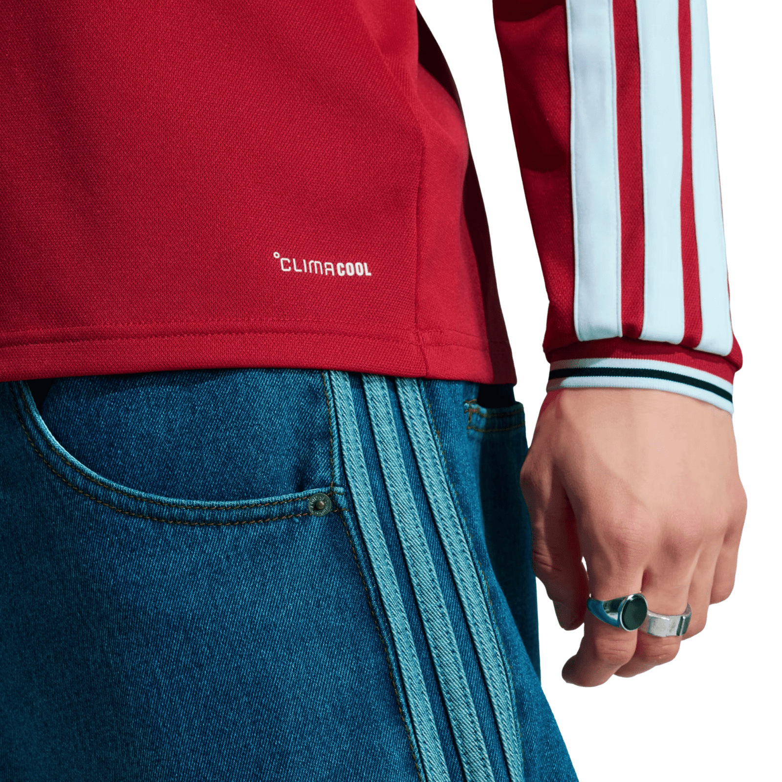 adidas Mens Manchester United Long Sleeve Home Jersey 26/27 (Red) | SoccerWearhouse