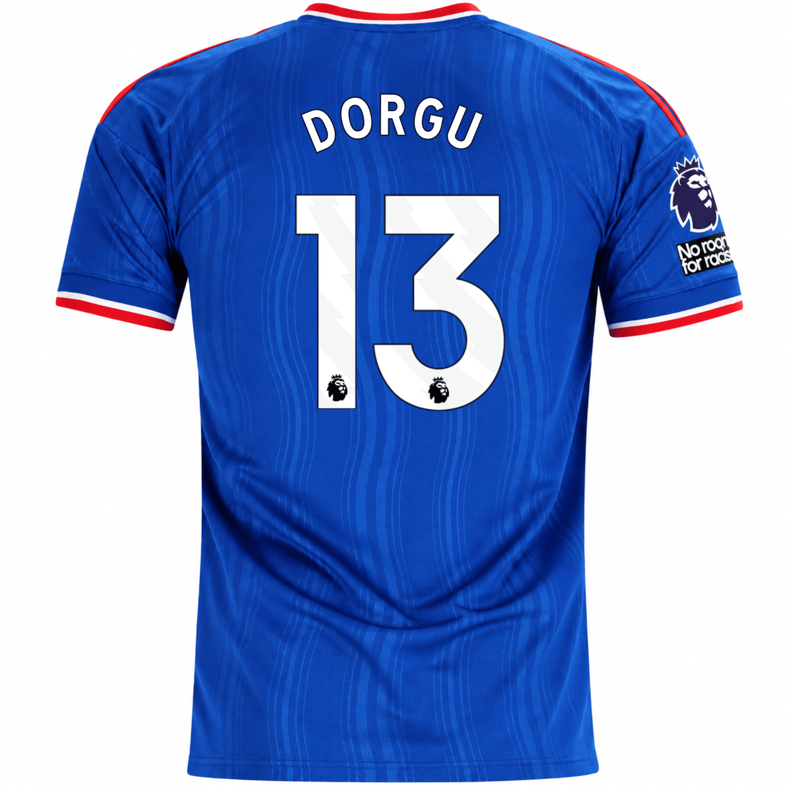 adidas Mens Manchester United Patrick Chinazaekpere Dorgu Away Jersey w/ EPL + No Room For Racism Patches 26/27 (Blue) | SoccerWearhouse
