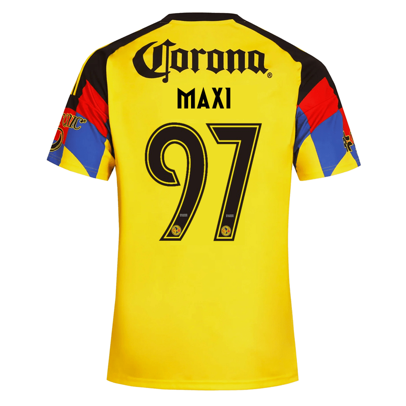 adidas Men's Maxi Club America Home Jersey 25/26 (Yellow) | SoccerWearhouse