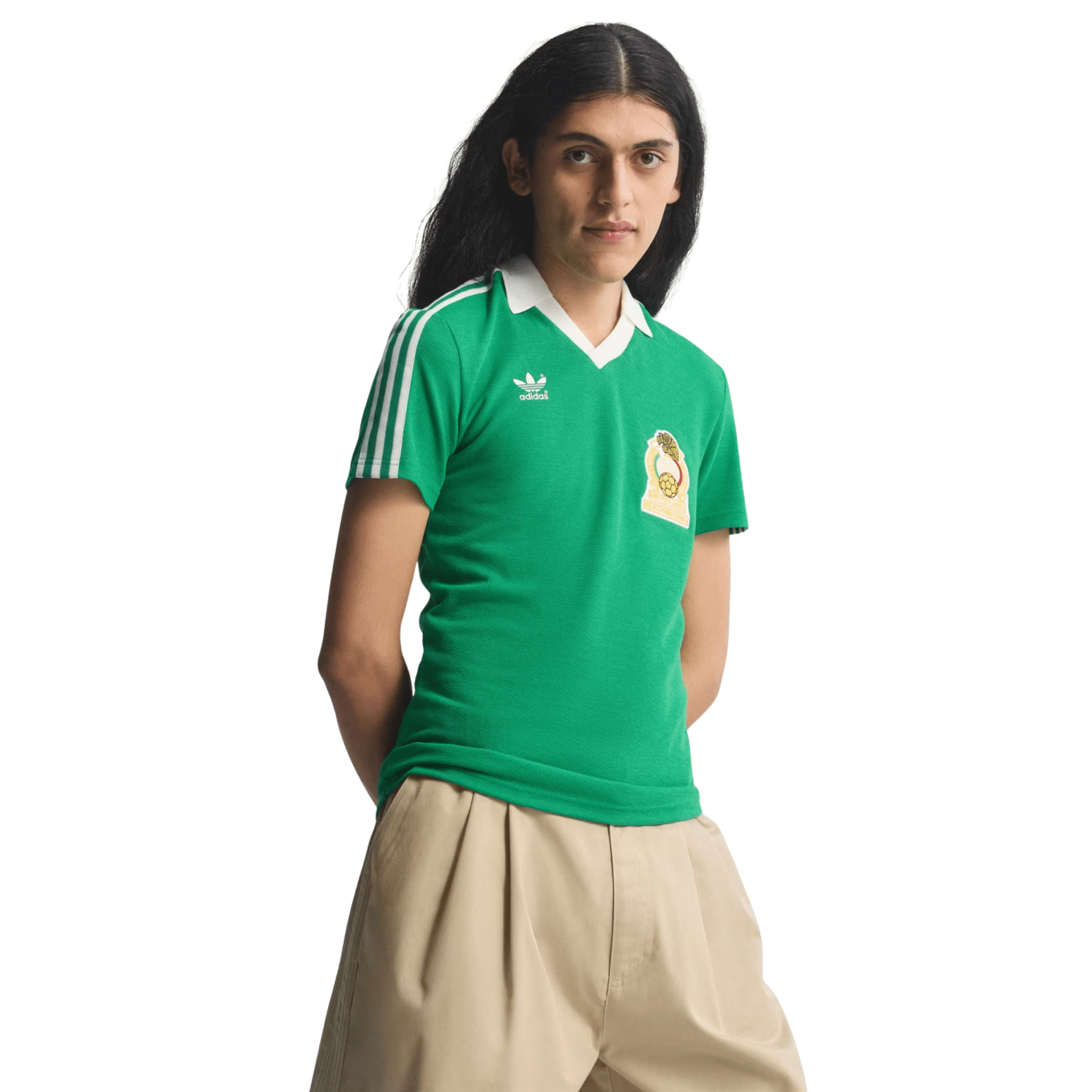 adidas Men's Mexico 86 Retro Football Jersey (Green)