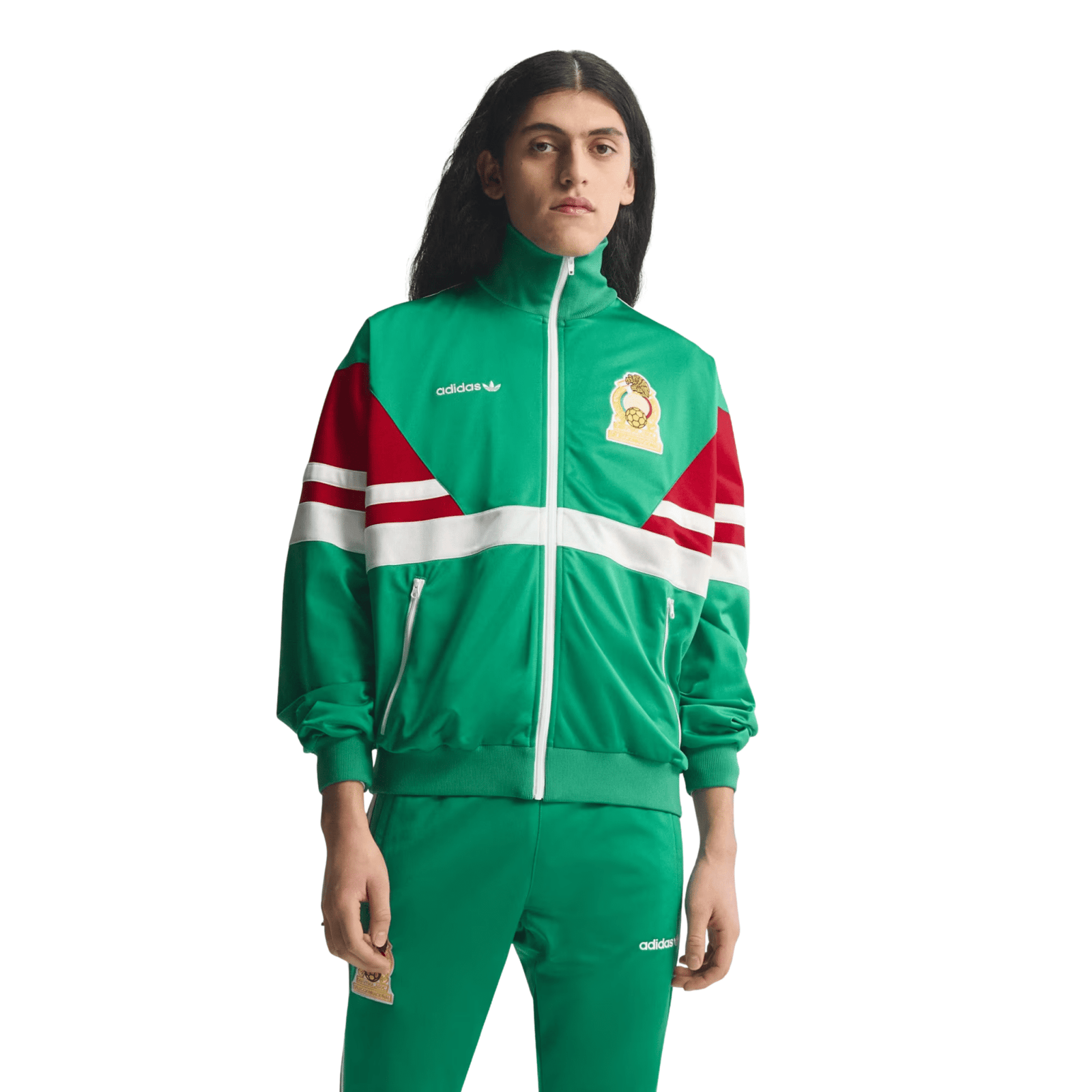 adidas Men's Mexico 86 Retro Track Top Jacket (Green) | SoccerWearhouse
