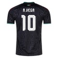 adidas Men's Mexico Alexis Vega Stadium Third Jersey 25/26 (Black)