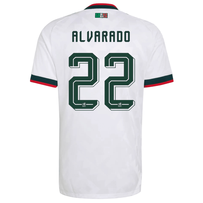 adidas Men's Mexico Alvarado Authentic Match Away Jersey 2026 (White) | SoccerWearhouse
