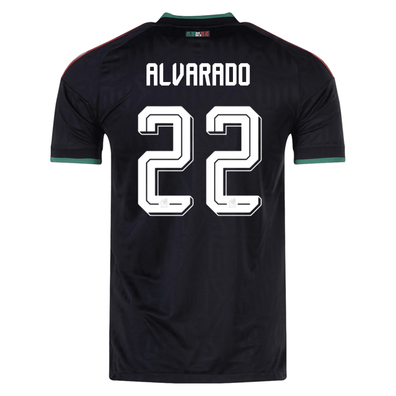 adidas Men's Mexico Alvarado Authentic Match Third Jersey 2026 (Black) | SoccerWearhouse