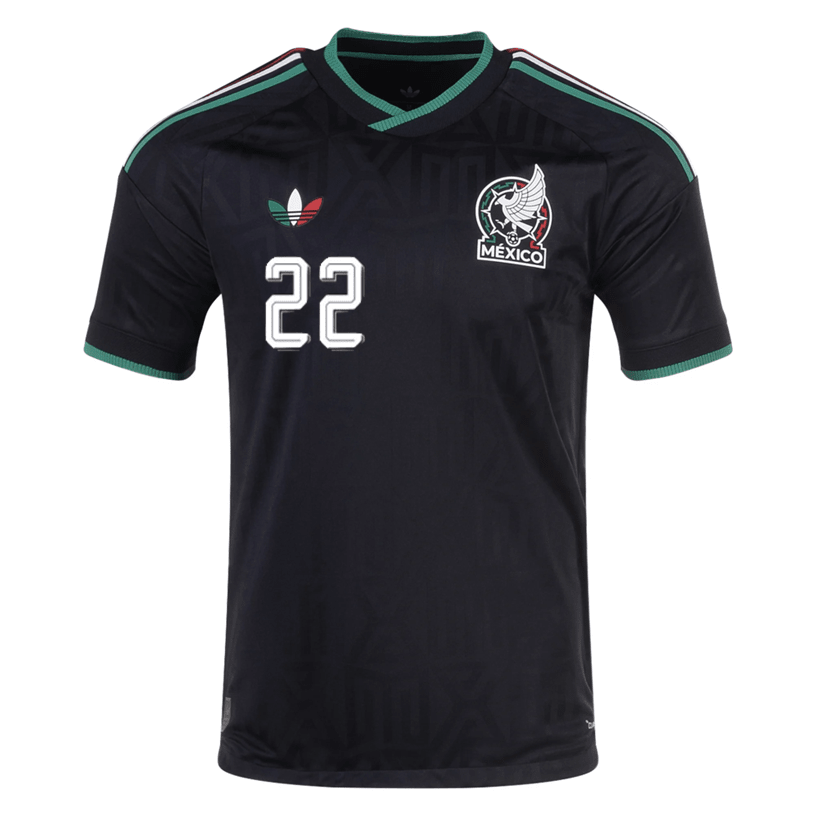 adidas Men's Mexico Alvarado Authentic Match Third Jersey 2026 (Black) | SoccerWearhouse
