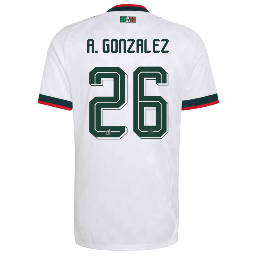 adidas Men's Mexico Armando Gonzalez Authentic Match Away Jersey 2026 (White) | SoccerWearhouse