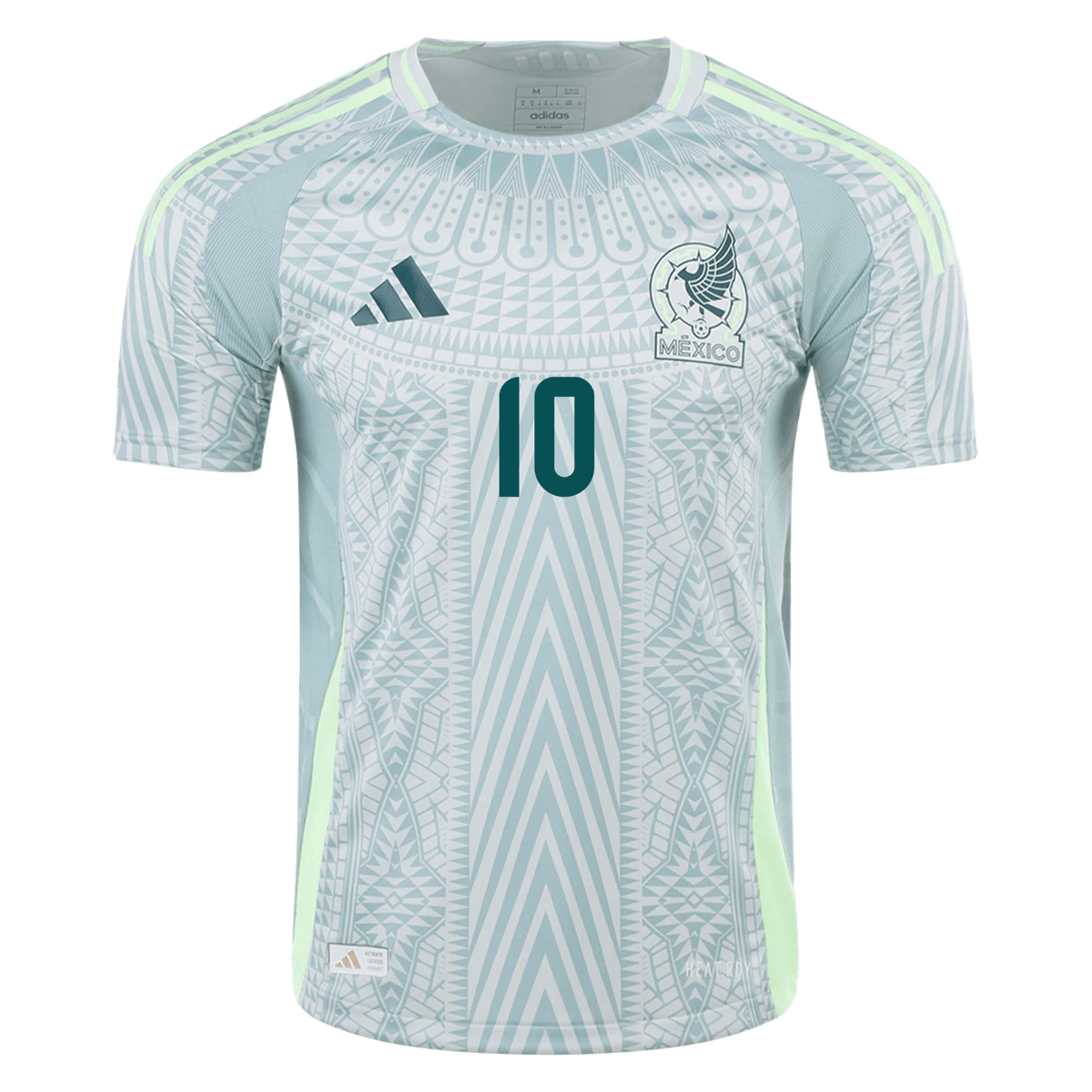 adidas Mens Mexico Authentic Alexis Vega Away Jersey 24/25 (Linen Green) | SoccerWearhouse