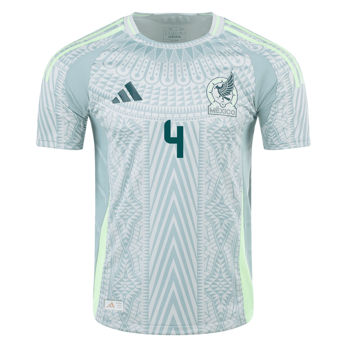 adidas Mens Mexico Authentic Edson Álvarez Away Jersey 24/25 (Linen Green) | SoccerWearhouse