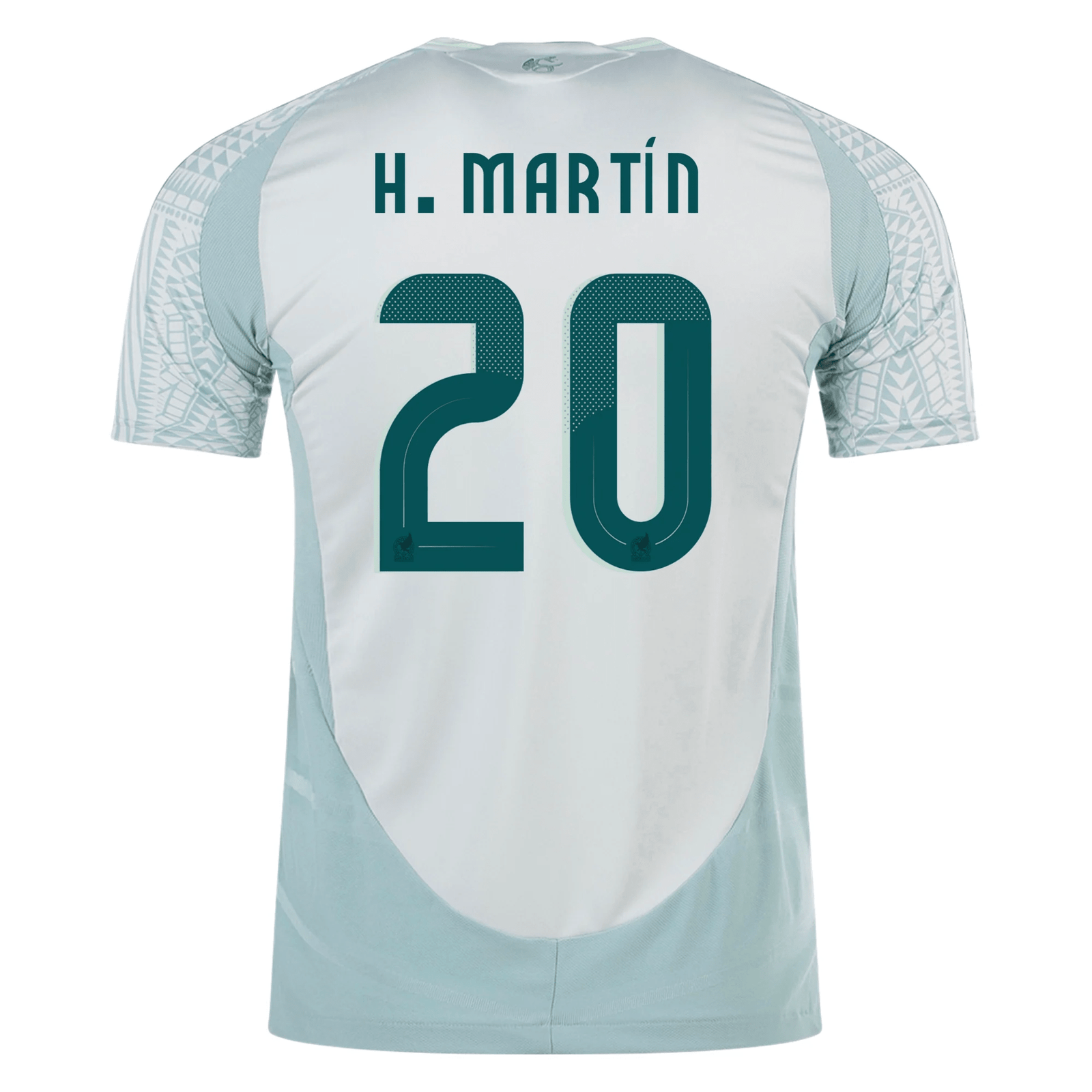 adidas Mens Mexico Authentic Henry Martín Away Jersey 24/25 (Linen Green) | SoccerWearhouse