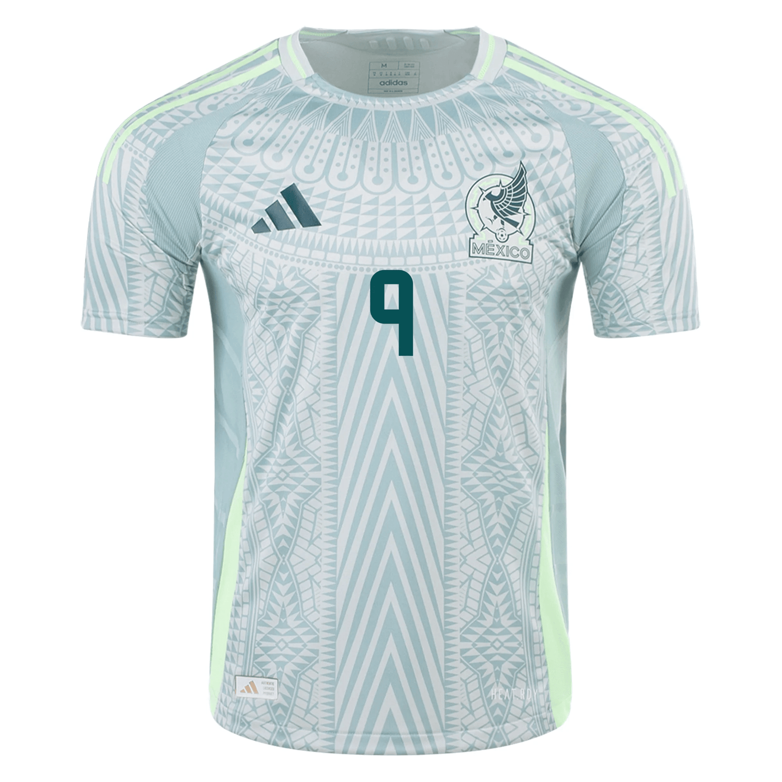 adidas Mens Mexico Authentic Raúl Jiménez Away Jersey 24/25 (Linen Green) | SoccerWearhouse