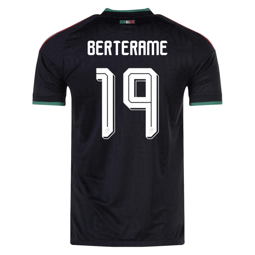 adidas Men's Mexico Berterame Authentic Match Third Jersey 2026 (Black) | SoccerWearhouse