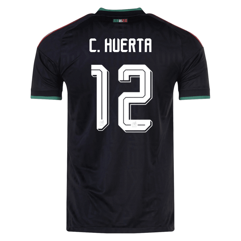 adidas Men's Mexico C. Huerta Authentic Match Third Jersey 2026 (Black) | SoccerWearhouse