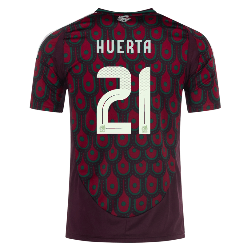 Adidas Mens Mexico Cesar Huerta Home Jersey 24/25 (Multicolor) | SoccerWearhouse