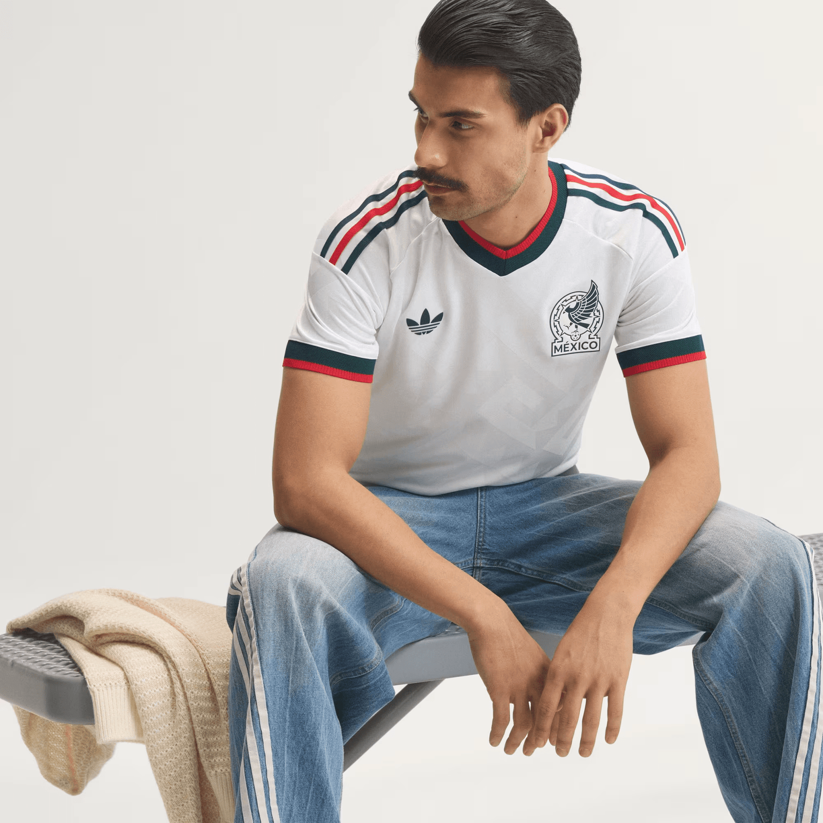 adidas Men's Mexico Chicharito Authentic Match Away Jersey 2026 (White) | SoccerWearhouse