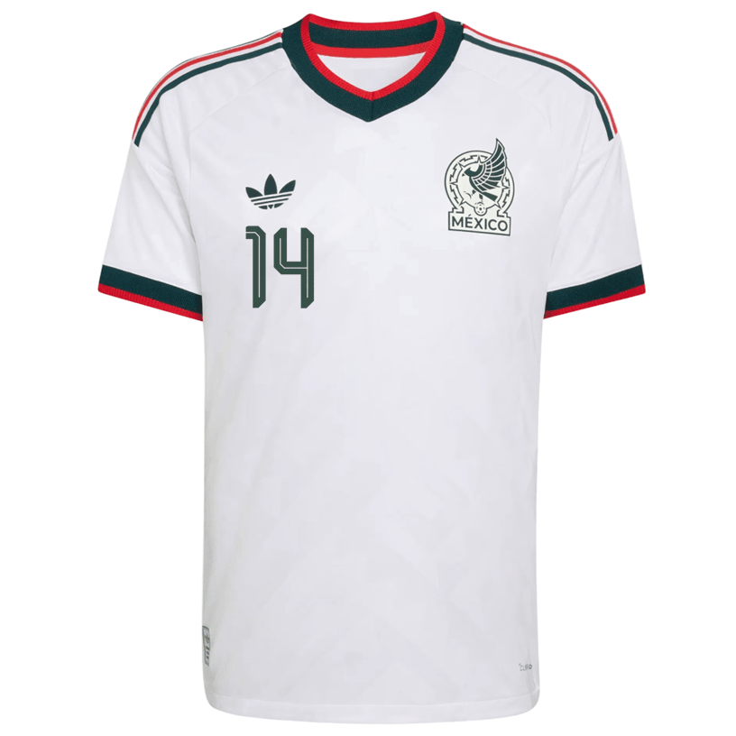 adidas Men's Mexico Chicharito Authentic Match Away Jersey 2026 (White) | SoccerWearhouse