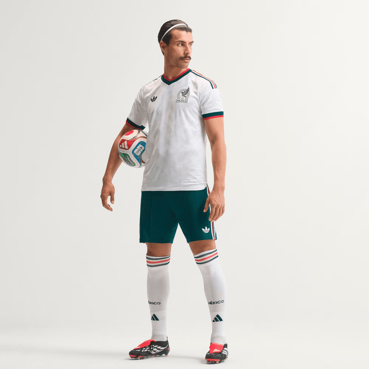 adidas Men's Mexico Chicharito Authentic Match Away Jersey 2026 (White) | SoccerWearhouse