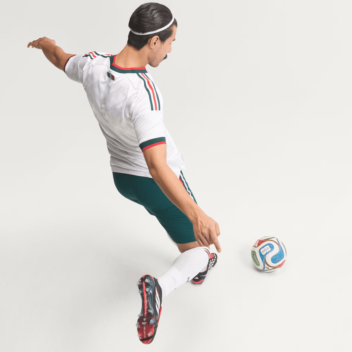 adidas Men's Mexico Chicharito Authentic Match Away Jersey 2026 (White) | SoccerWearhouse