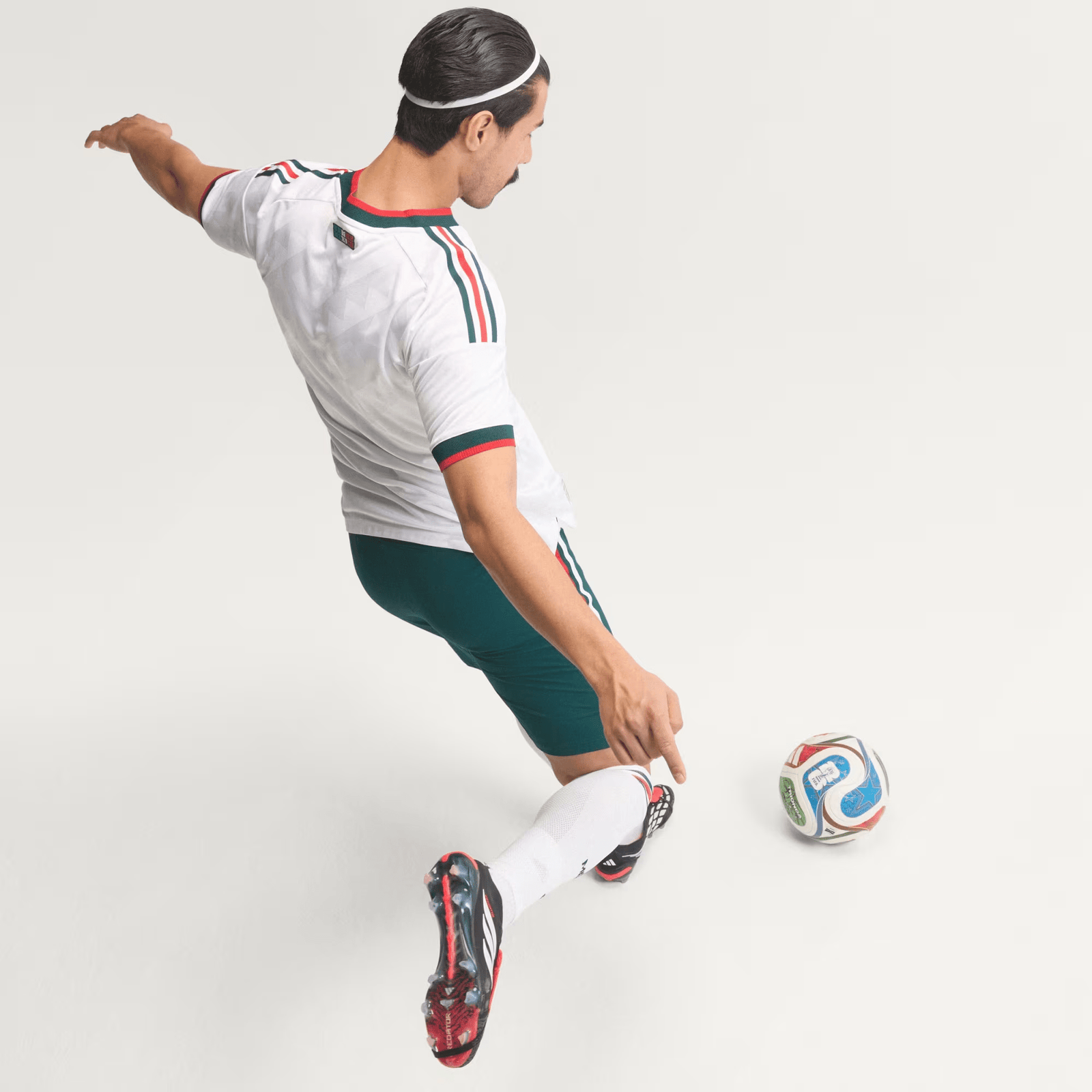 adidas Men's Mexico Chicharito Authentic Match Away Jersey 2026 (White) | SoccerWearhouse