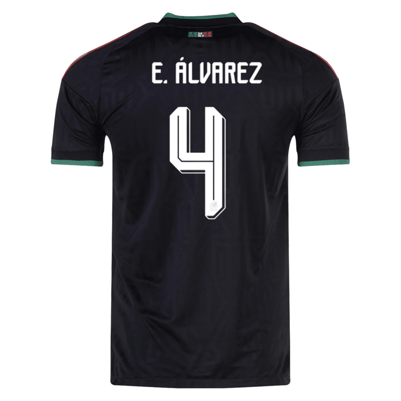 adidas Men's Mexico E. Alvarez Authentic Match Third Jersey 2026 (Black) | SoccerWearhouse