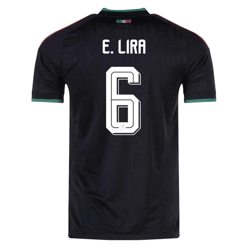 adidas Men's Mexico E. Lira Authentic Match Third Jersey 2026 (Black) | SoccerWearhouse