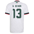 adidas Men's Mexico G. Ochoa Authentic Match Away Jersey 2026 (White)