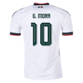 adidas Men's Mexico Gilberto Mora 2026 Away Stadium Jersey (White)