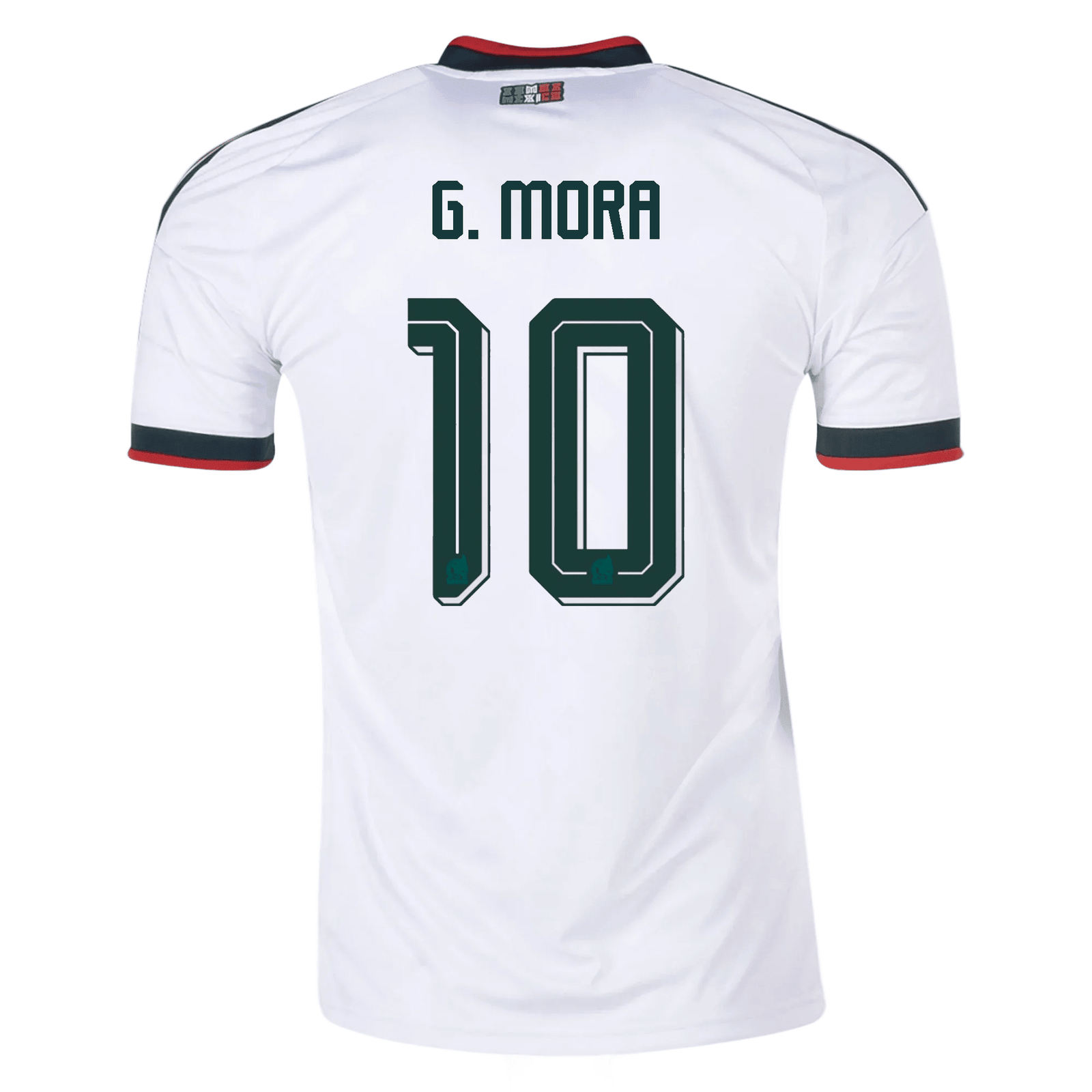 adidas Men's Mexico Gilberto Mora 2026 Away Stadium Jersey (White) | SoccerWearhouse