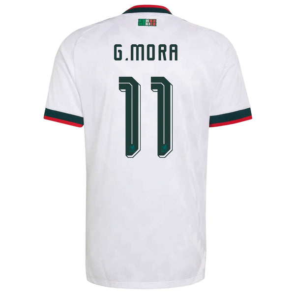 adidas Men's Mexico Gilberto Mora Authentic Match Away Jersey 2026 (Wh