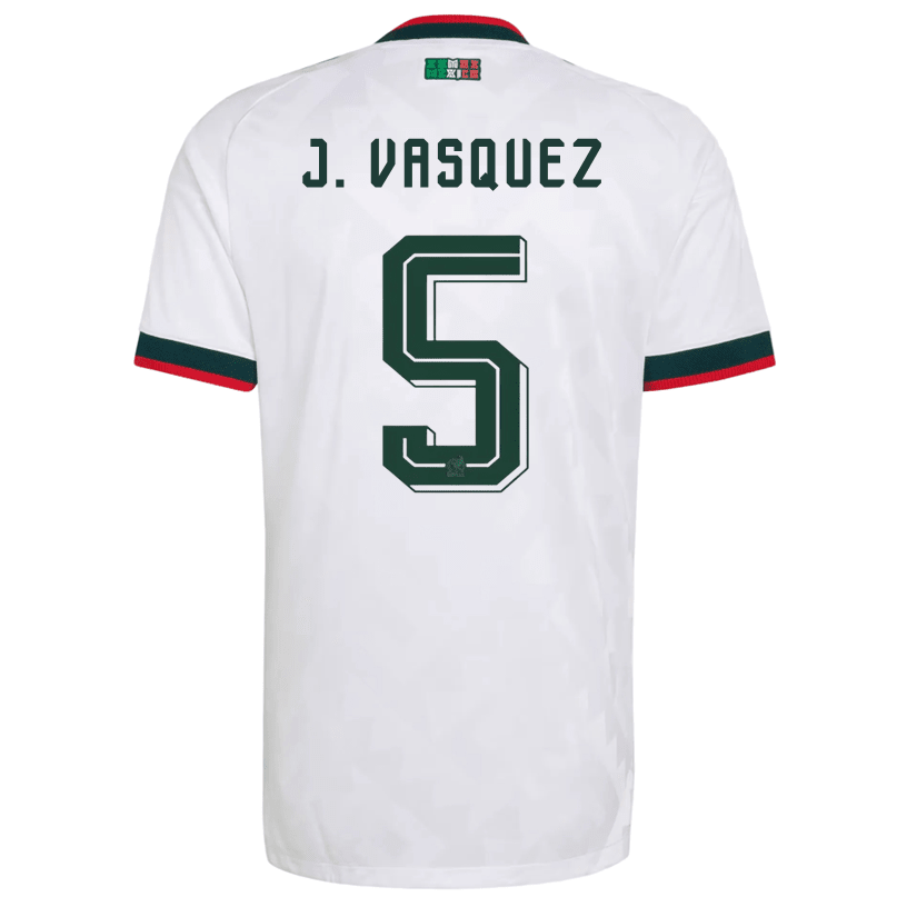 adidas Men's Mexico J. Vasquez Authentic Match Away Jersey 2026 (White) | SoccerWearhouse