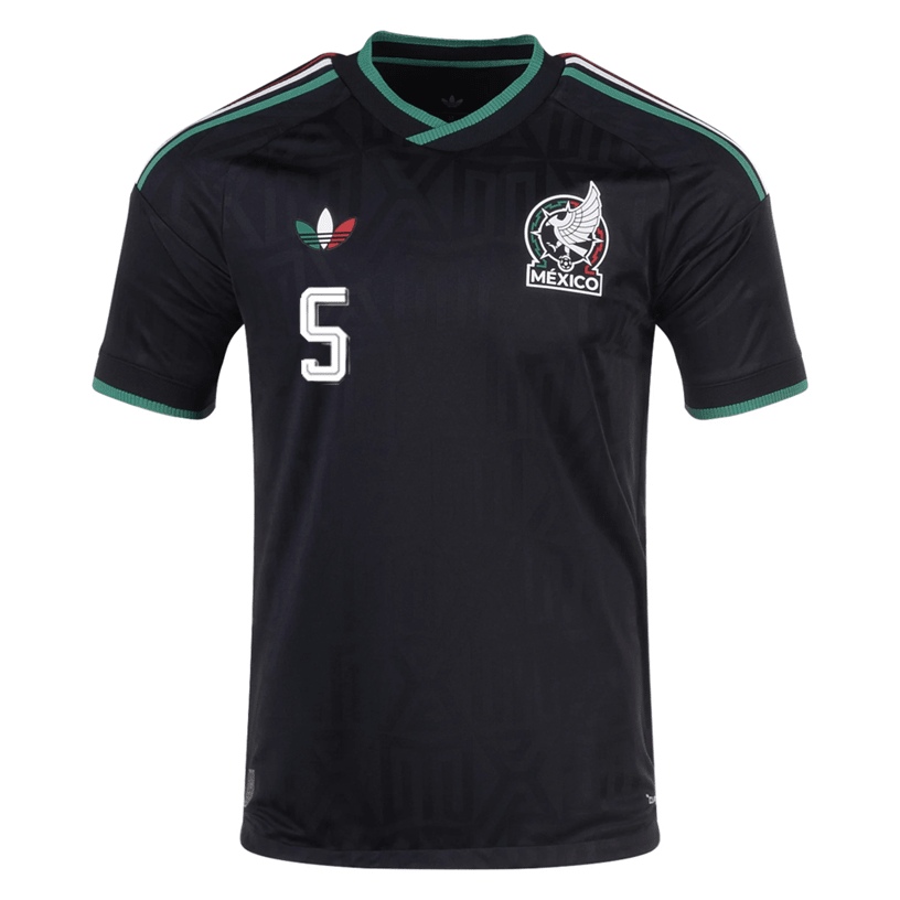 adidas Men's Mexico J. Vasquez Authentic Match Third Jersey 2026 (Black)