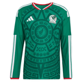 adidas Men's Mexico Long-Sleeve Authentic Home Jersey 2026 (Bold Green)
