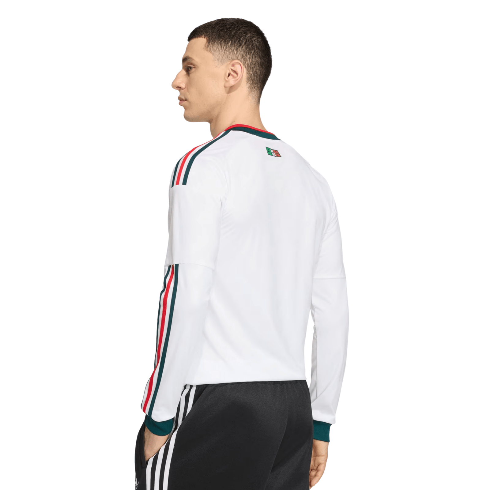 adidas Mens Mexico Long Sleeve Away Jersey 2026 (White) | SoccerWearhouse