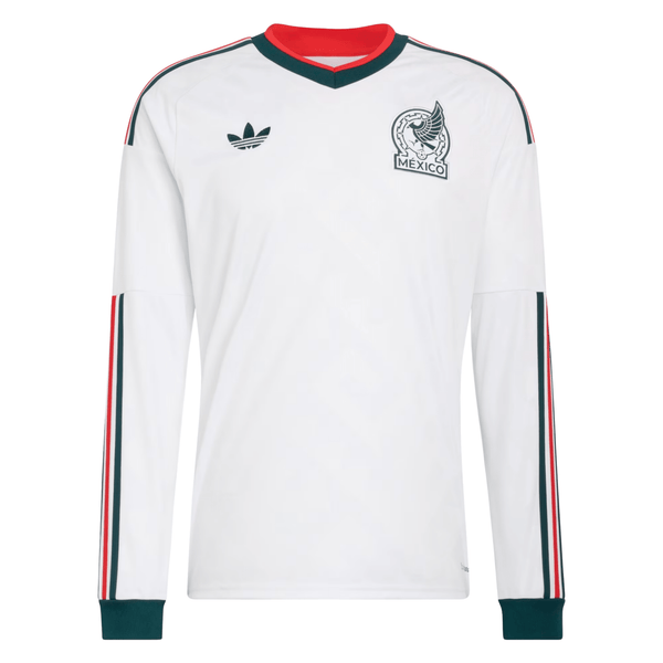 SETOUCHI ユニフォーム ホワイト adidas Mens Mexico Long Sleeve Away Jersey 2026 (White)