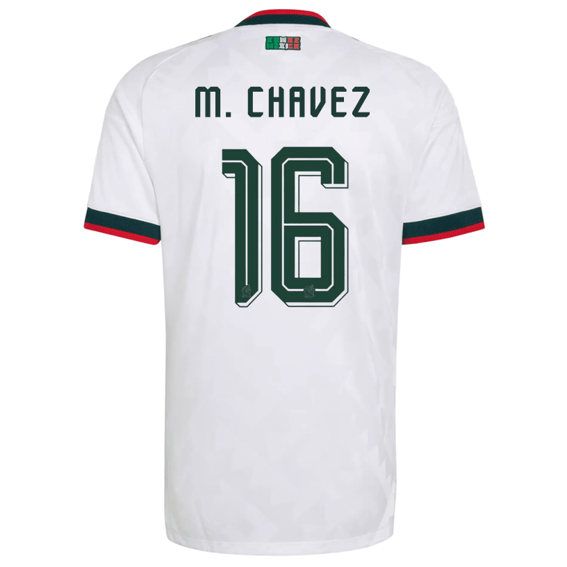 adidas Men's Mexico M. Chavez Authentic Match Away Jersey 2026 (White) | SoccerWearhouse