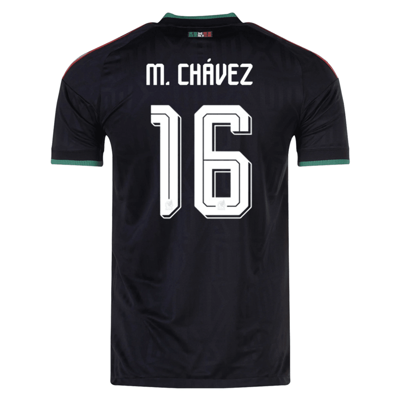 adidas Men's Mexico M. Chavez Authentic Match Third Jersey 2026 (Black) | SoccerWearhouse