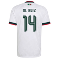 adidas Men's Mexico M. Ruiz Authentic Match Away Jersey 2026 (White)