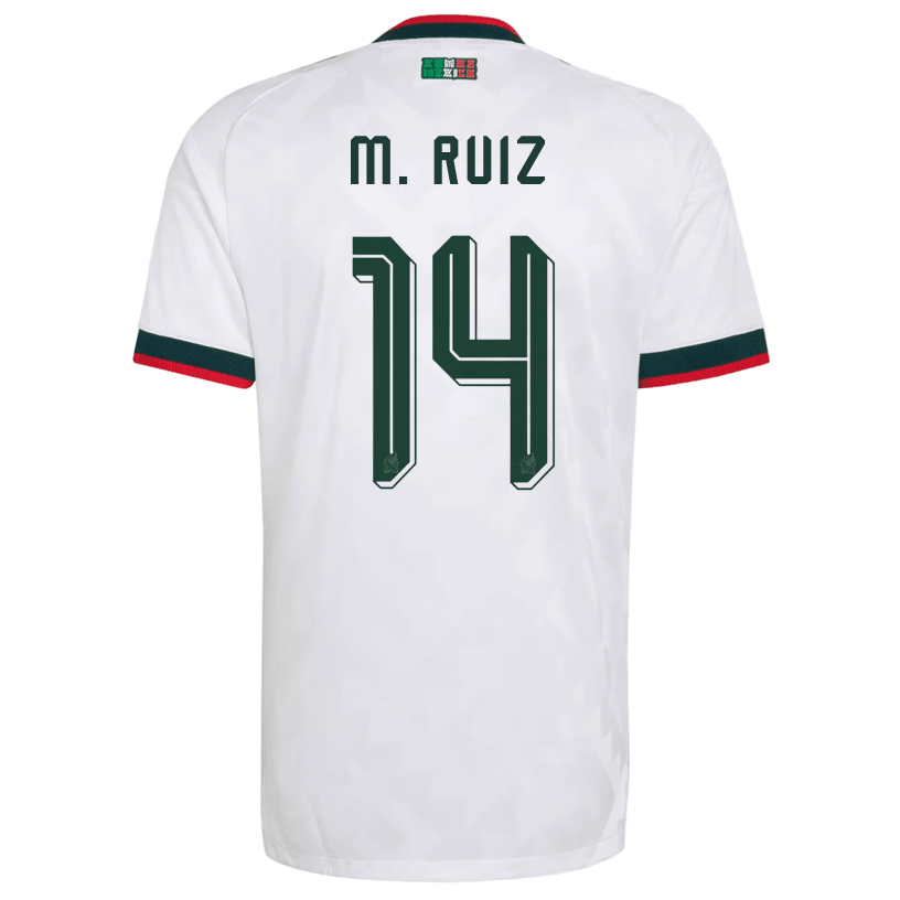 adidas Men's Mexico M. Ruiz Authentic Match Away Jersey 2026 (White) | SoccerWearhouse