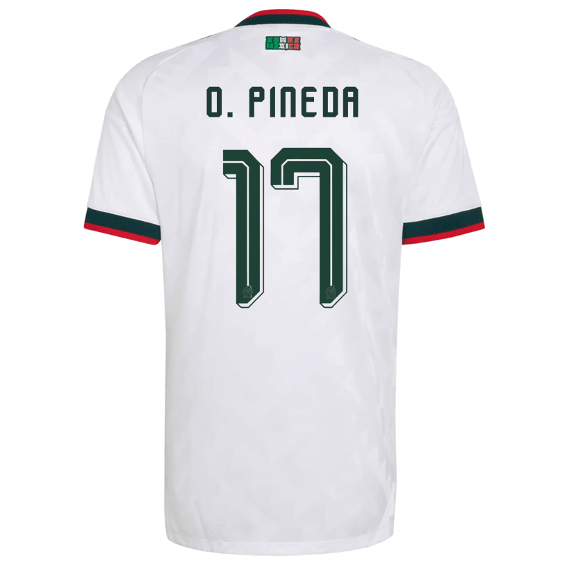 adidas Men's Mexico O. Pineda Authentic Match Away Jersey 2026 (White) | SoccerWearhouse