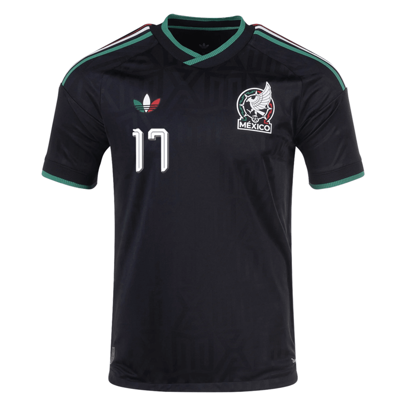 adidas Men's Mexico O. Pineda Authentic Match Third Jersey 2026 (Black) | SoccerWearhouse