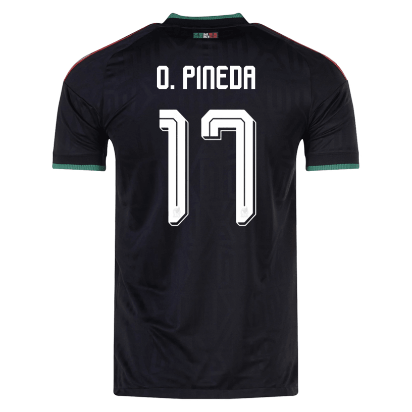 adidas Men's Mexico O. Pineda Authentic Match Third Jersey 2026 (Black) | SoccerWearhouse