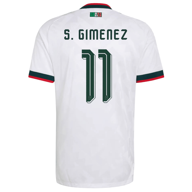 adidas Men's Mexico S. Gimenez Authentic Match Away Jersey 2026 (White) | SoccerWearhouse