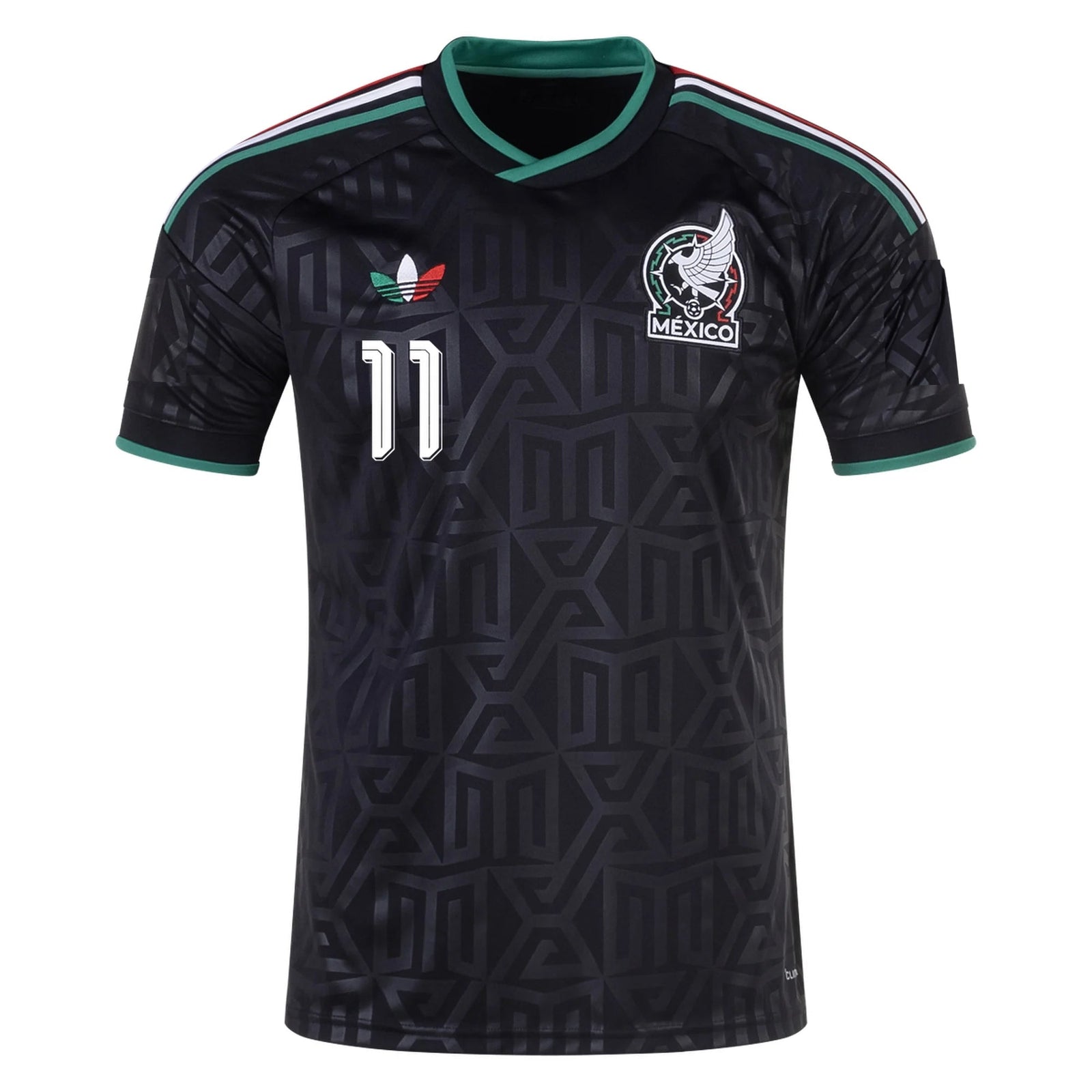 adidas Men's Mexico Santiago Gimenez Stadium Third Jersey 25/26 (Black) | SoccerWearhouse