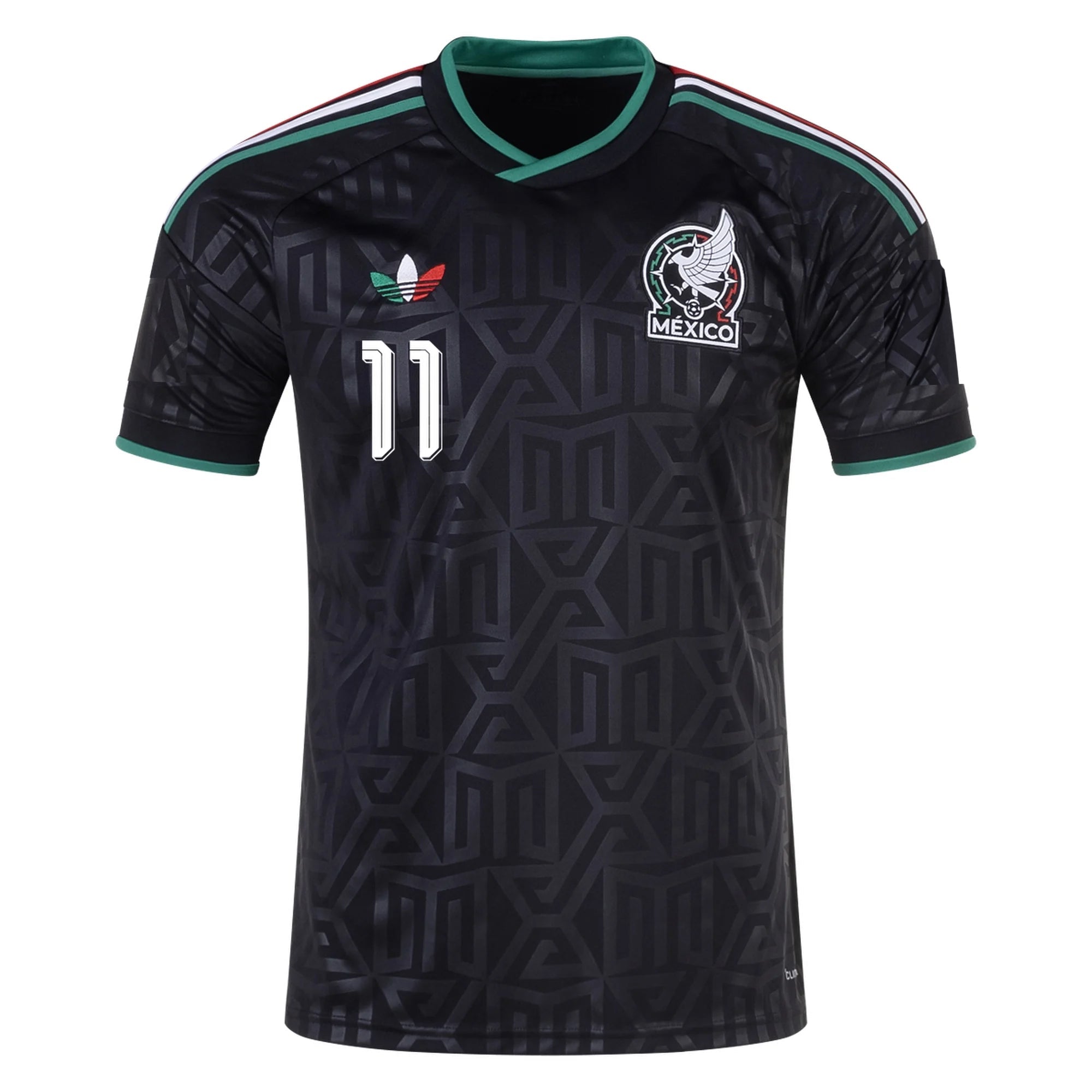adidas Men's Mexico Santiago Gimenez Stadium Third Jersey 25/26 (Black