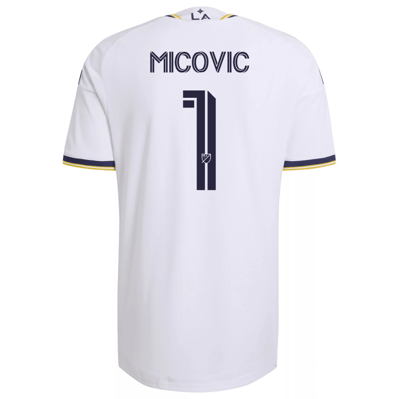 adidas Men's Micovic LA Galaxy Authentic Match Home Jersey 26/27 (White) | SoccerWearhouse